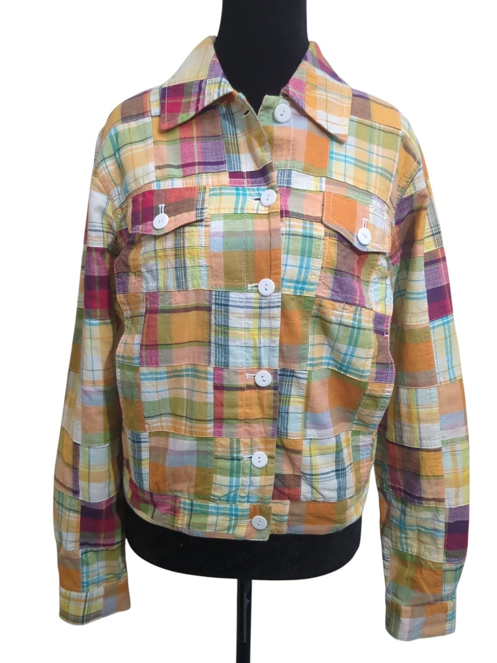 Pendleton Multicolor Plaid Button-Front Utility Jacket